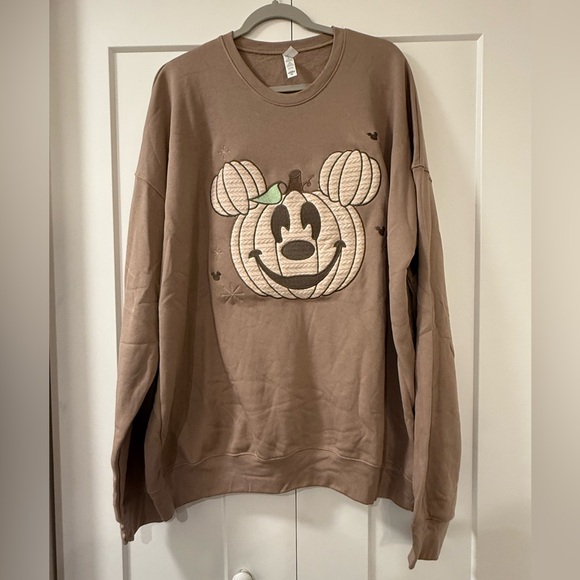 Disney Brown and White Pumpkin Mouse Sweatshirt - Picture 8 of 9